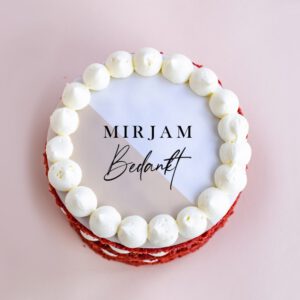 Red Velvet Taart | met eigen tekst