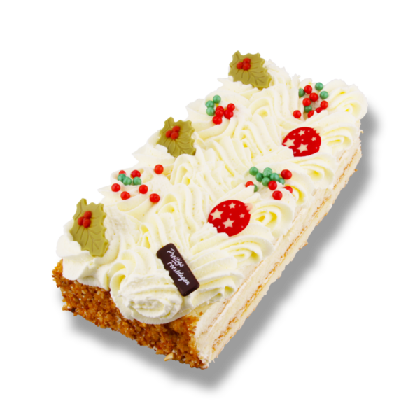 Verjaardagstaart Slagroomschnitt "kerst"