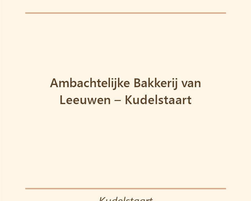 Verjaardagstaart bakker Ambachtelijke Bakkerij van Leeuwen – Kudelstaart in Kudelstaart