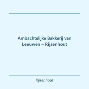 Verjaardagstaart bakker Ambachtelijke Bakkerij van Leeuwen – Rijsenhout in Rijsenhout