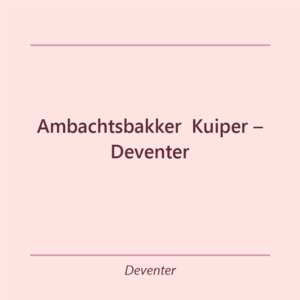 Verjaardagstaart bakker Ambachtsbakker Kuiper – Deventer in Deventer