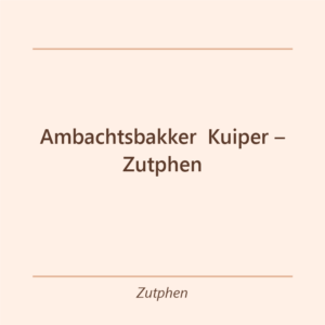 Verjaardagstaart bakker Ambachtsbakker Kuiper – Zutphen in Zutphen