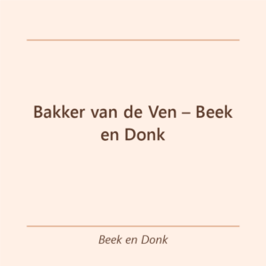 Verjaardagstaart bakker Bakker van de Ven – Beek en Donk in Beek en Donk