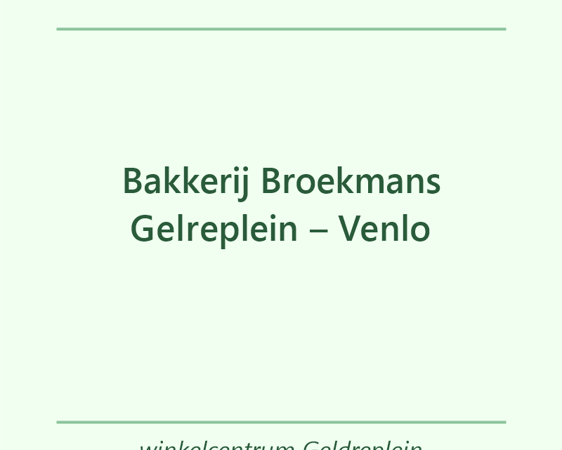 Verjaardagstaart bakker Bakkerij Broekmans Gelreplein – Venlo in winkelcentrum Geldreplein