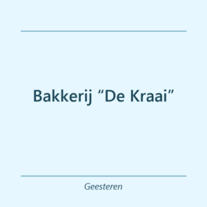 Verjaardagstaart bakker Bakkerij “De Kraai” in Geesteren