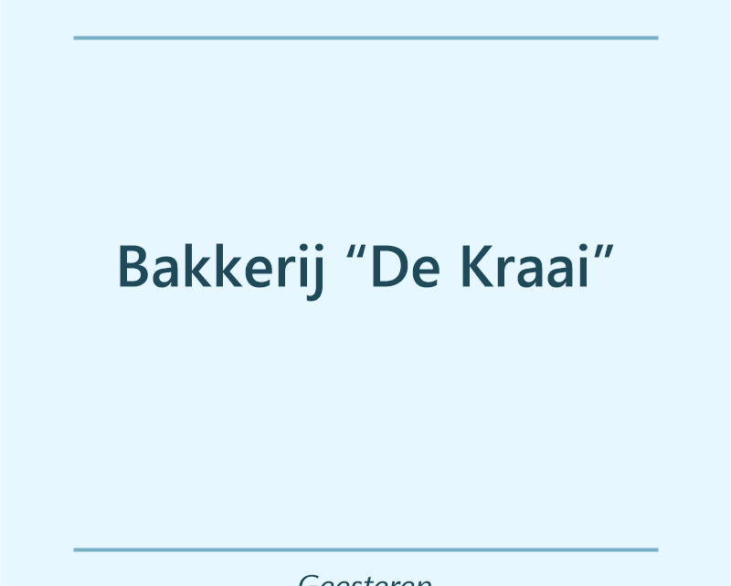 Verjaardagstaart bakker Bakkerij “De Kraai” in Geesteren