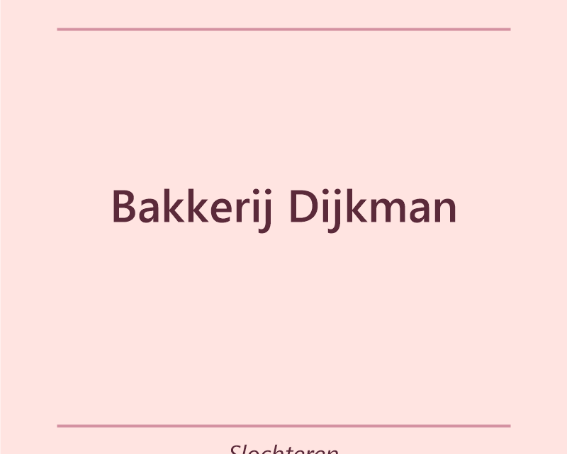Verjaardagstaart bakker Bakkerij Dijkman in Slochteren
