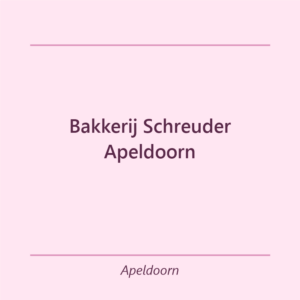Verjaardagstaart bakker Bakkerij Schreuder Apeldoorn in Apeldoorn
