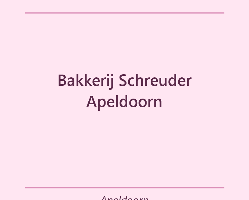 Verjaardagstaart bakker Bakkerij Schreuder Apeldoorn in Apeldoorn