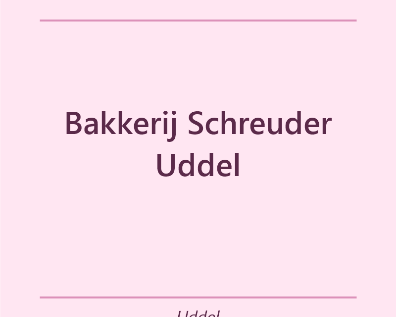 Verjaardagstaart bakker Bakkerij Schreuder Uddel in Uddel