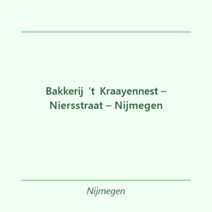 Verjaardagstaart bakker Bakkerij ’t Kraayennest – Niersstraat – Nijmegen in Nijmegen