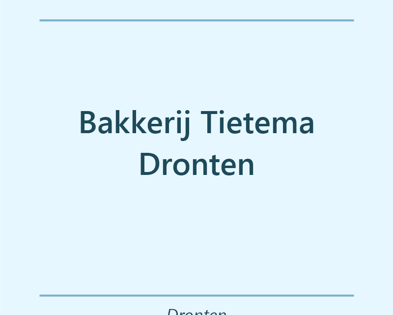 Verjaardagstaart bakker Bakkerij Tietema Dronten in Dronten