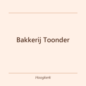 Verjaardagstaart bakker Bakkerij Toonder in Hoogkerk
