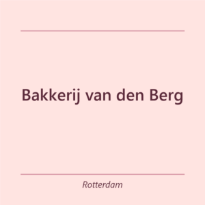 Verjaardagstaart bakker Bakkerij van den Berg in Rotterdam