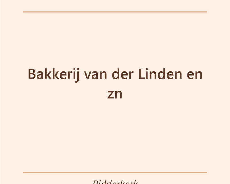 Verjaardagstaart bakker Bakkerij van der Linden en zn in Ridderkerk