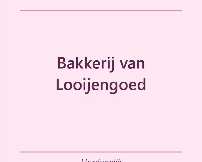 Verjaardagstaart bakker Bakkerij van Looijengoed in Harderwijk