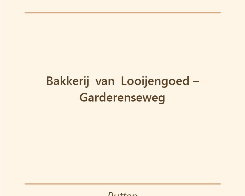 Verjaardagstaart bakker Bakkerij van Looijengoed – Garderenseweg in Putten