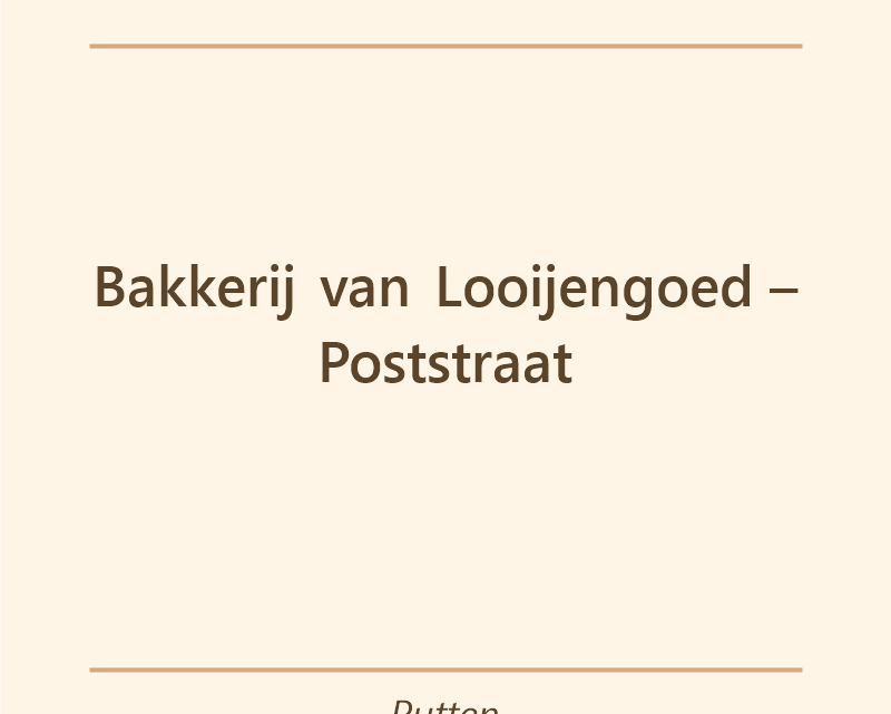 Verjaardagstaart bakker Bakkerij van Looijengoed – Poststraat in Putten