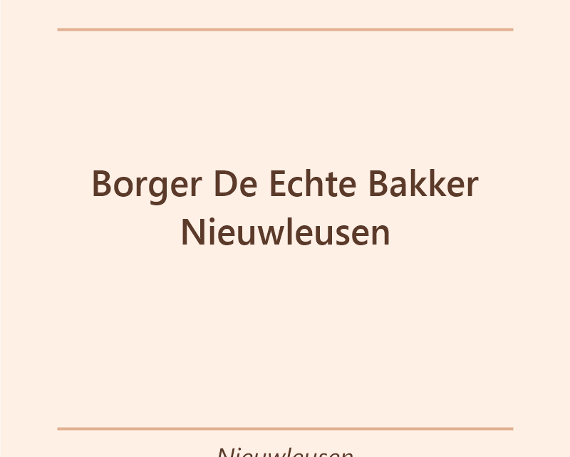 Verjaardagstaart bakker Borger De Echte Bakker Nieuwleusen in Nieuwleusen