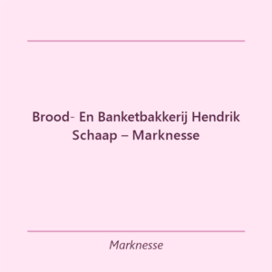 Verjaardagstaart bakker Brood- En Banketbakkerij Hendrik Schaap – Marknesse in Marknesse