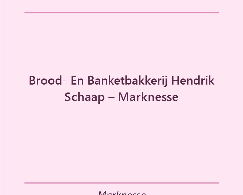 Verjaardagstaart bakker Brood- En Banketbakkerij Hendrik Schaap – Marknesse in Marknesse