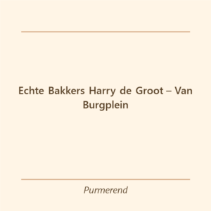 Verjaardagstaart bakker Echte Bakkers Harry de Groot – Van Burgplein in Purmerend