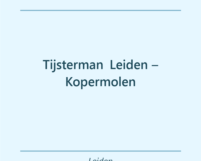 Verjaardagstaart bakker Tijsterman Leiden – Kopermolen in Leiden