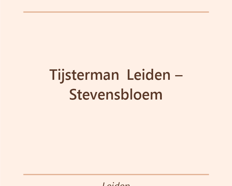 Verjaardagstaart bakker Tijsterman Leiden – Stevensbloem in Leiden